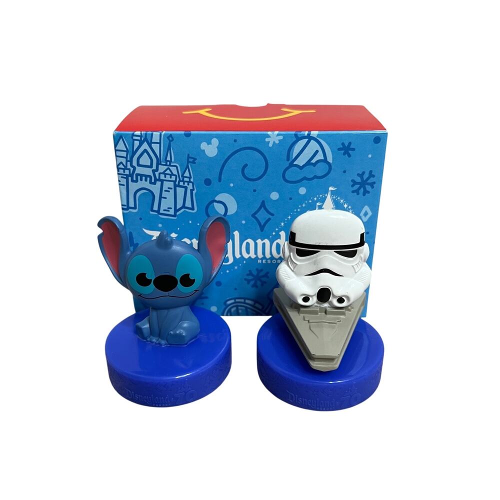 MCDONALDS Disneyland 70th Stitch Stormtrooper Happy Meal Figures Set 06